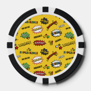 Superhero Farbiges Fun-Muster Pokerchips