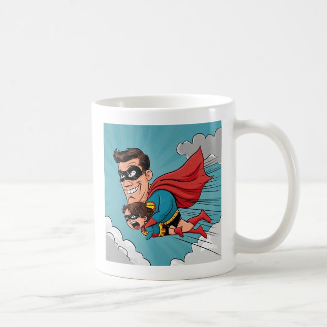 Superhero Father Kaffeetasse (Rechts)