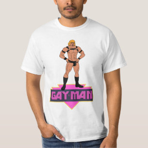 Superhero GAY-MAN Winde für Sie T-Shirt