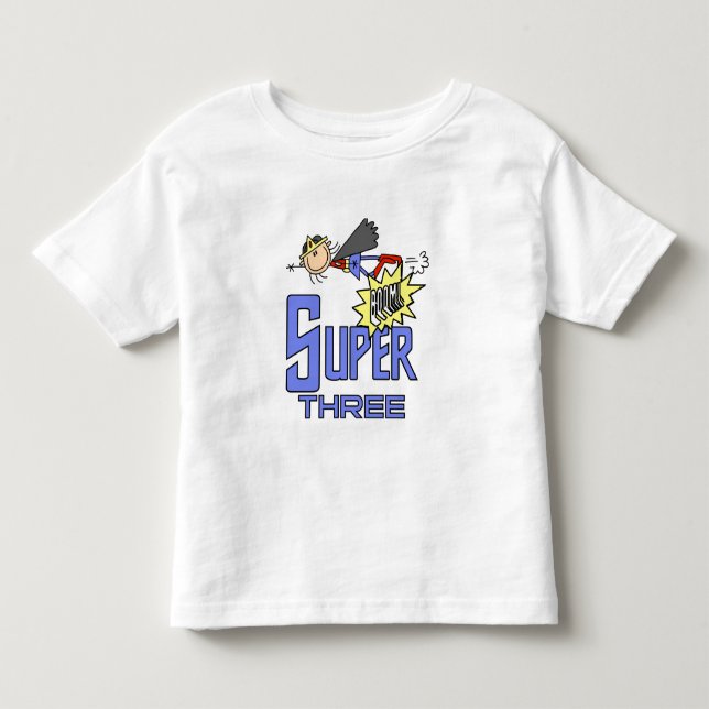 Superhero Girl 3e Anniversaire Tshirts et cadeaux (Devant)