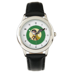 Superhero Girl Cartoon Armbanduhr