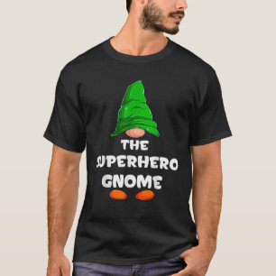 Superhero Gnome Matching Family Group Christmas Pa T-Shirt