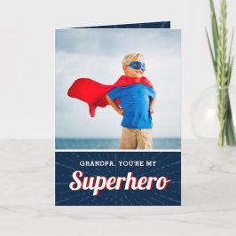 Superhero grand-père Carte photo de Fête des pères