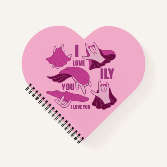 Superhero ILY - ASL Design Notizbuch (Vorderseite)