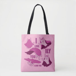 Superhero ILY - ASL Design Tasche