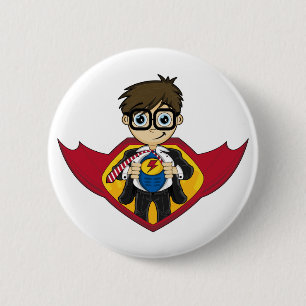 Superhero-Jungen-Abzeichen Button