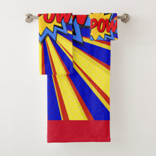 Superhero Kapow !Ensemble de serviettes de bains