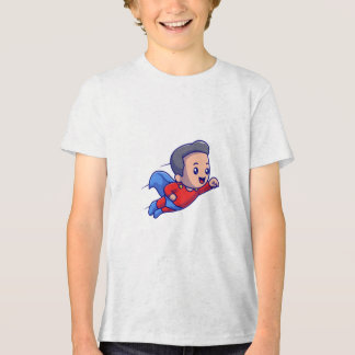 Superhero Kid Fun Flying Hero Graphisme tshirt