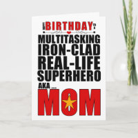 Superhero Mama Geburtstag Typografie Comic Book