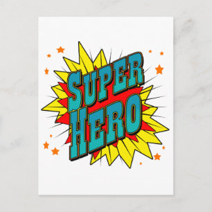SuperHero Postkarte