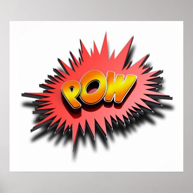 Superhero POW - Poster (Vorne)