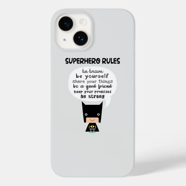 Superhero-Regeln Case-Mate iPhone 14 Hülle (Rückseite)