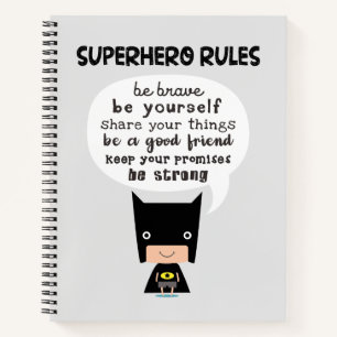 Superhero-Regeln Notizbuch