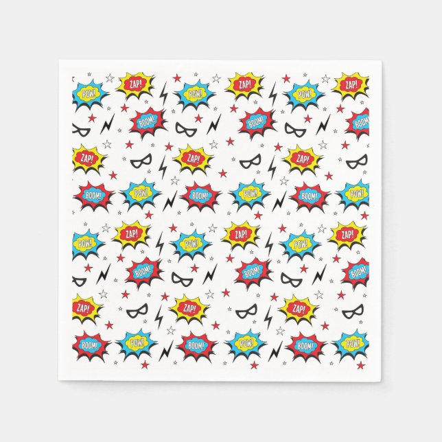 Superhero Servietten (Vorderseite)