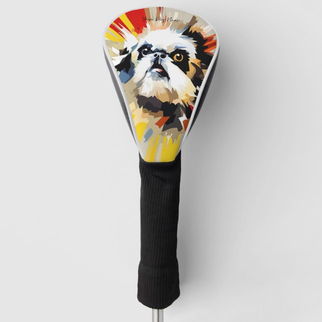 Superhero Shih Tzu Dog 01 - Ignacio judge Golf Headcover (Vorderseite)