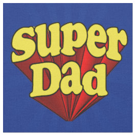 Superhero SuperVater-roter gelber blauer der Stoff