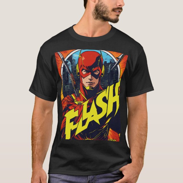 "Superhero T-Shirt Design - Graphique gras et dyna (Devant)