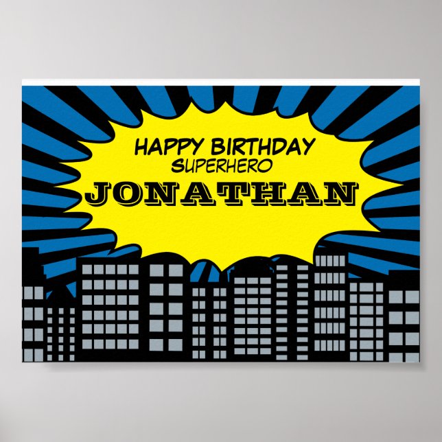 Superhero Themed Poster (Vorne)