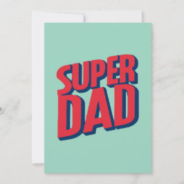 Superhero Vater Feiertagskarte