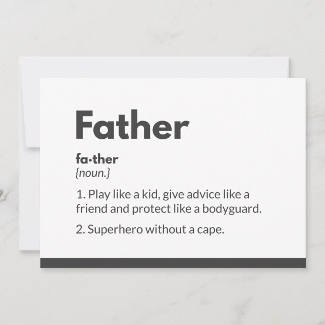 Superhero Väter Tageskarten Superdad Dankeskarte (Vorderseite)