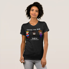 SUPERHERO White Kontur - Vereint für SHE T-Shirt
