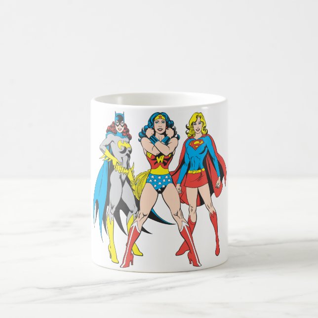Superheroine-Pose Kaffeetasse (Mittel)