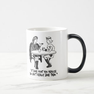 Superheroines de Codependent Morphing la tasse