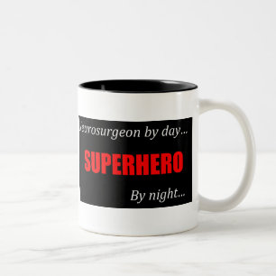 Superheroneurochirurg-Tasse Zweifarbige Tasse