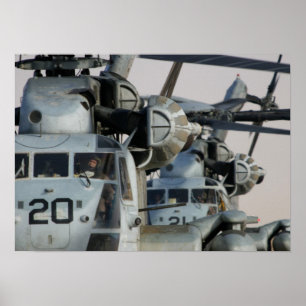 Superhubschrauber des stallions-CH-53 Poster
