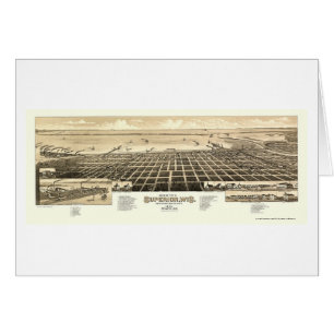 Supérieur, carte panoramique de WI - 1883