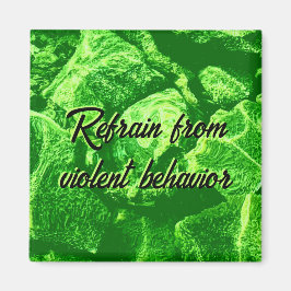 Superior Green Stone Breakwater Foto Postkarte Magnet