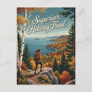 Superior Hiking Trail Minnesota Postkarte