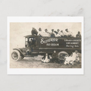 Superior Ice Creme, Sterling, Colorado Vintag Postkarte