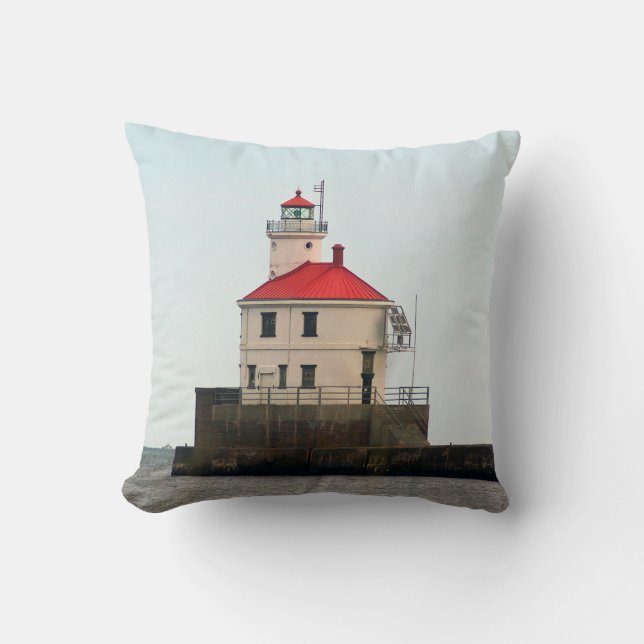 Superior Point Lighthouse Kissen (Vorderseite)
