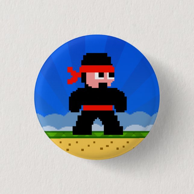 SuperkindNinja Knopf Button (Vorderseite)