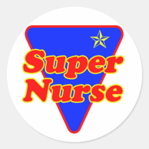 Superkrankenschwester Runder Aufkleber