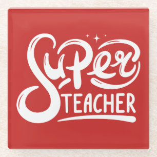 Superlehrer Glasuntersetzer