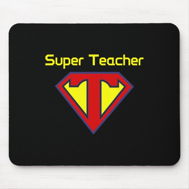 Superlehrer Superheld Lustiger Lehrer  Mousepad (Vorne)