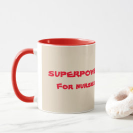 Supermacht für Krankenschwestern und Krankenschwes Tasse