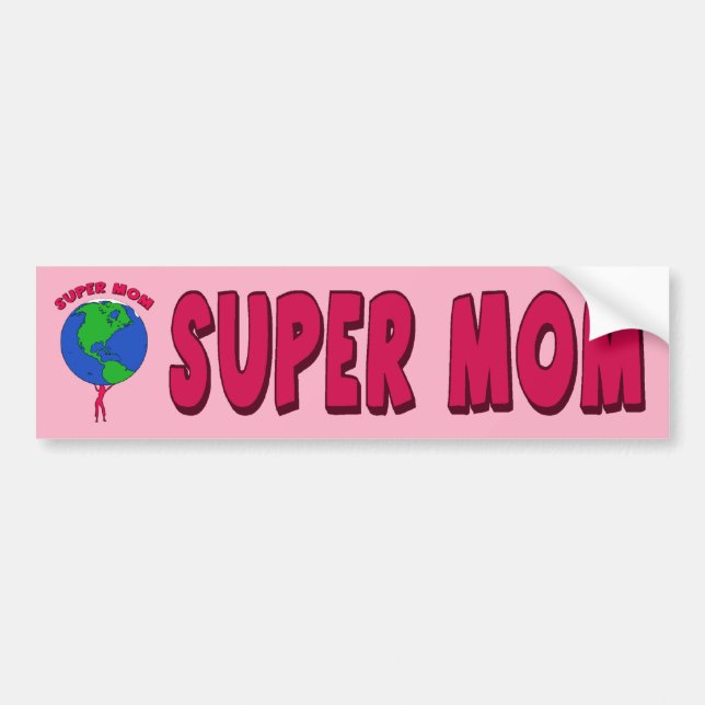 SUPERMama-AUTOAUFKLEBER Autoaufkleber (Vorne)