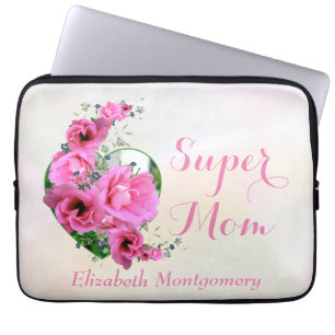SuperMama-natürlicher rosa Laptopschutzhülle