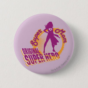 SuperMama-ursprünglicher Superheld Button