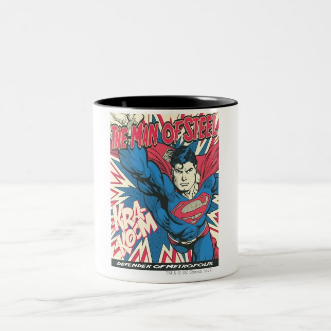 Superman 12 zweifarbige tasse (Mittel)