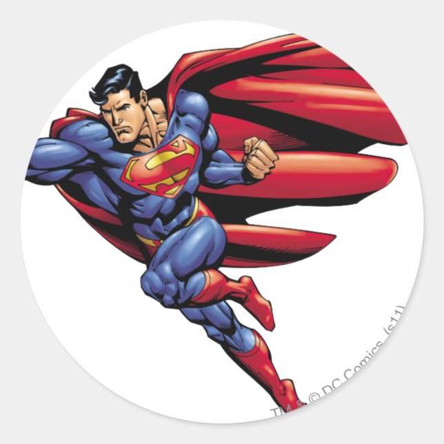 Superman 73 runder aufkleber (Vorderseite)
