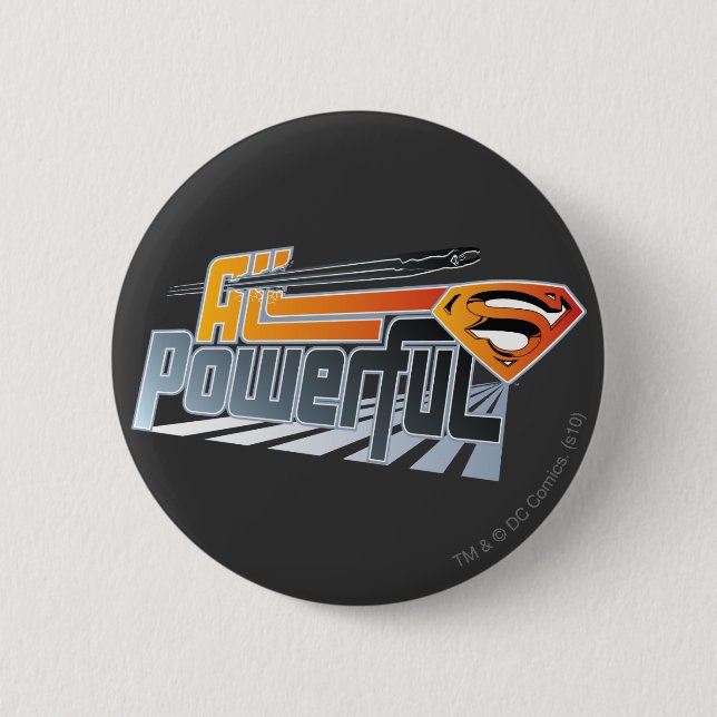 Superman All Powerful Button (Vorderseite)