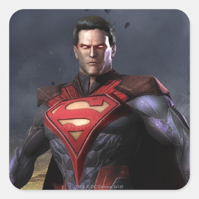 Superman Alternate Quadratischer Aufkleber (Vorderseite)