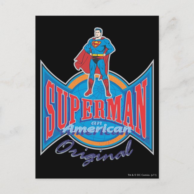 Superman American Original Postkarte (Vorderseite)