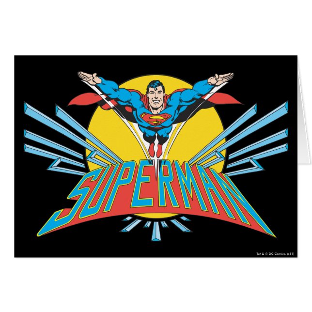 Superman avec lettres (Devant horizontal)