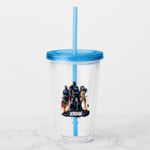 Superman, Batman und Wonder Woman Trinity Acryltrinkbecher