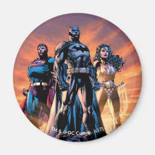 Superman, Batman und Wonder Woman Trinity Magnet